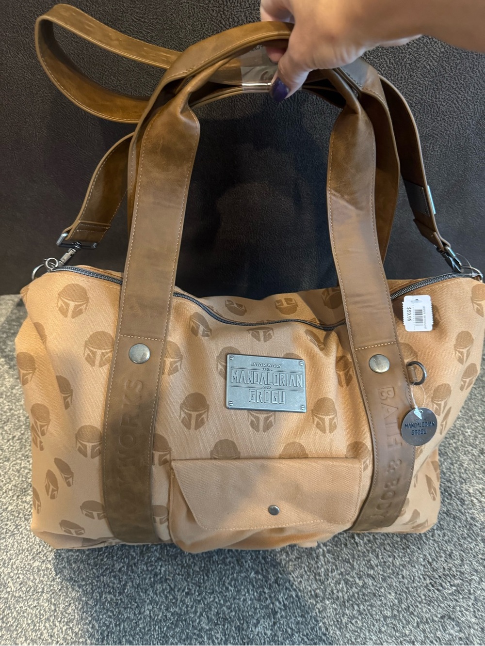 Bath & Body Works Tan and Brown Mandalorian Rogue Duffel Bag